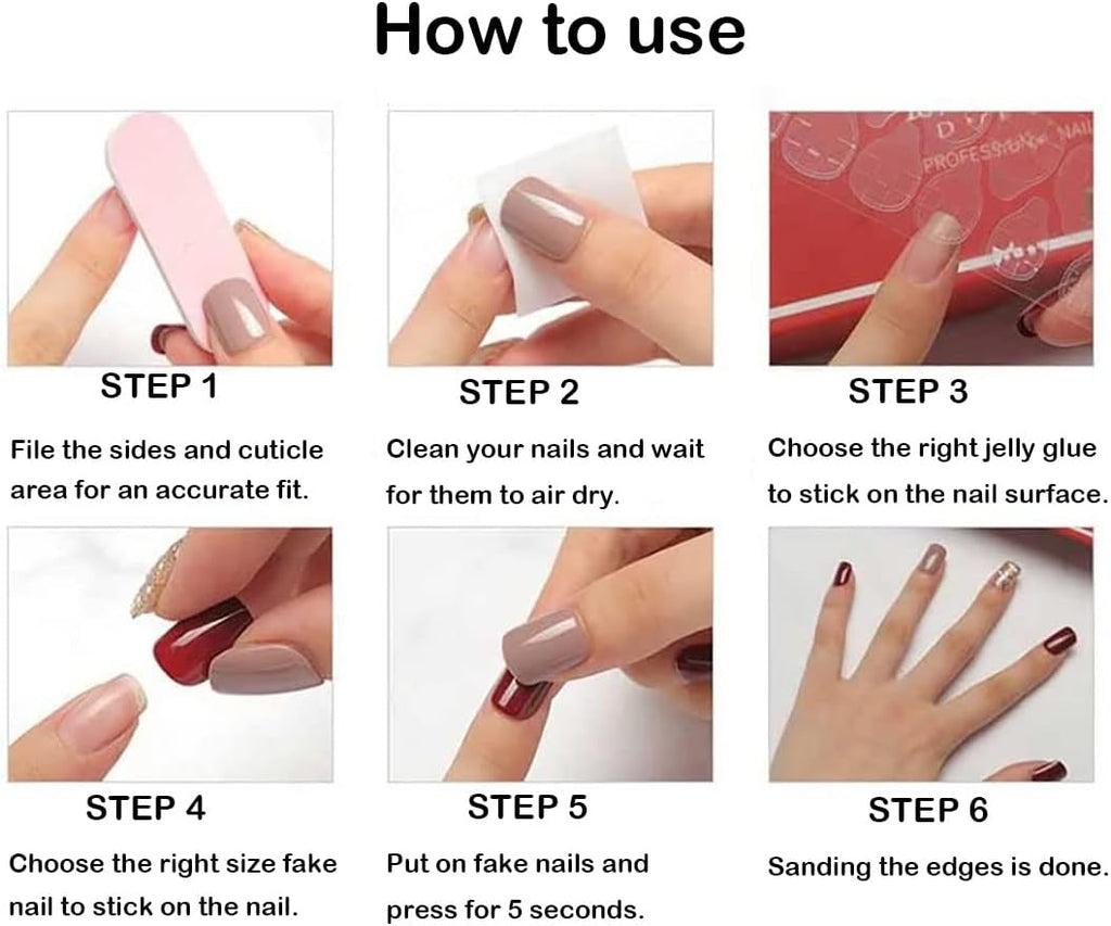 Rainbow French Tip Press on Nails